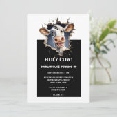 おもしろい歳の誕生日を祝う 招待状 (スタンド正面)