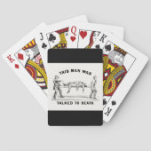 「おもしろい死に語り合う」ヴィンテージ内向者マンズ トランプ (裏面)