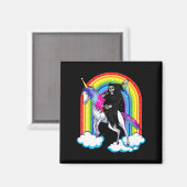 おもしろい死神ユニコーン死ユニコーンハ マグネット (正面/裏面)