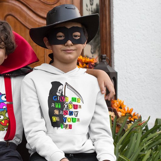 おもしろい死神与えよ私お菓子タイポグラフィキッズ