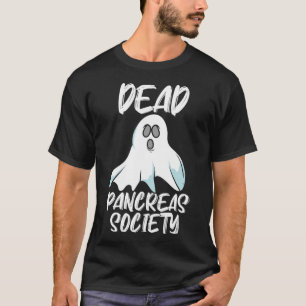 おもしろい死膵臓学会T1d T2dデザイン Tシャツ