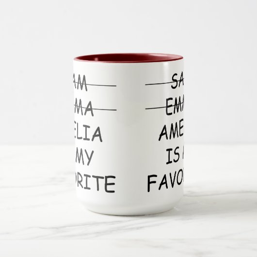 おもしろい母お気に入りの子/母誕生日コーヒー マグカップ (中央)