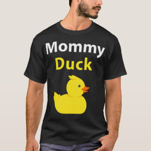 おもしろい母のアヒルのゴムのアヒル母の動物の芸術 Tシャツ