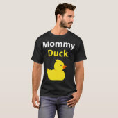おもしろい母のアヒルのゴムのアヒル母の動物の芸術 Tシャツ (正面フル)