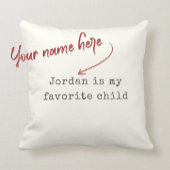 おもしろい母の日お気に入りのの子のモダンユーモア クッション