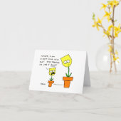 おもしろい母の日の黄色のチューリップ花 カード (黄色い花)