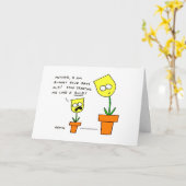 おもしろい母の日の黄色のチューリップ花 カード (黄色い花)