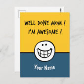 おもしろい母の日カード ママ ポストカード (正面/裏面)