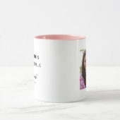 おもしろい母の日フォトユーモアバラ金ゴールドハート マグカップ (中央)