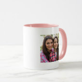 おもしろい母の日フォトユーモアバラ金ゴールドハート マグカップ (正面右)