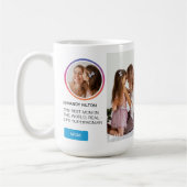 おもしろい母の日Instagramソーシャルメディアのフォトリール コーヒーマグカップ (左)