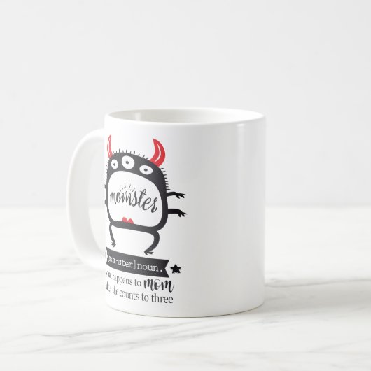 おもしろい母の皮肉なユーモラスな母の生活 コーヒーマグカップ (正面左)