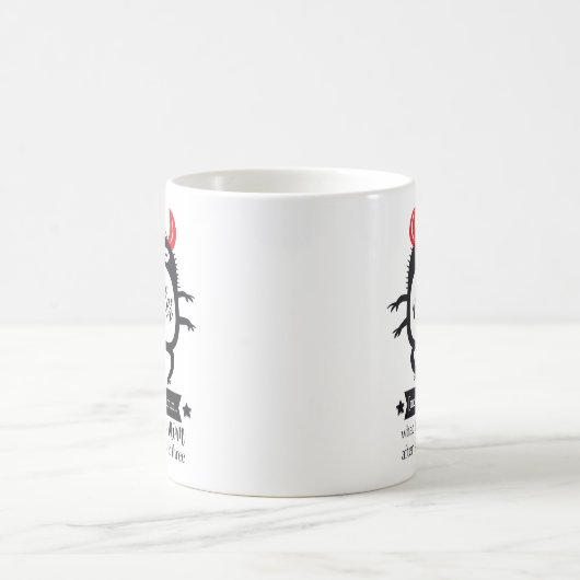 おもしろい母の皮肉なユーモラスな母の生活 コーヒーマグカップ (中央)