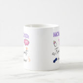 おもしろい母ギフト引用文 – 疲れたが素晴らし コーヒーマグカップ (中央)