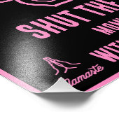 おもしろい母メディテーションProseccoシンボルや象徴 フォトプリント (角)