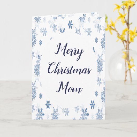 おもしろい母メリークリスマスマ最高のマム・from Us Kids カード (黄色い花)