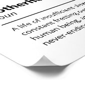 おもしろい母語辞書の定義 ポスター (角)