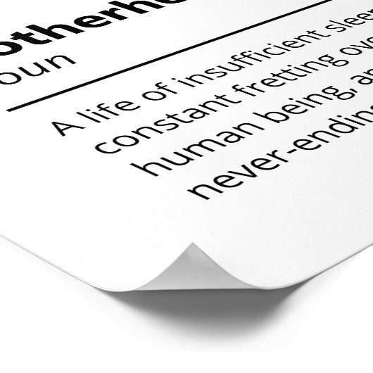 おもしろい母語辞書の定義 ポスター (角)