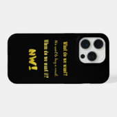 おもしろい母音を買え ― 今！ iPhoneケース (裏面横)