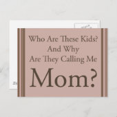 おもしろい母 ポストカード (正面/裏面)