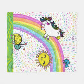 おもしろい毛布 フリースブランケット (正面(横))