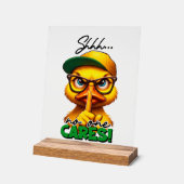 おもしろい気に語アート アクリルサイン (傾斜)