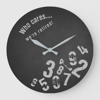 おもしろい気に誰だ退職したグランジ ラージ壁時計