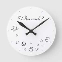 おもしろい気に誰？下降番号(白予測できな) ラウンド壁時計