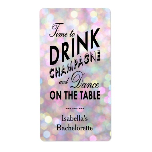 おもしろい気のあるそぶりをしたとワインラベル ラベル (正面)