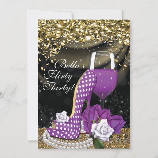 おもしろい気のあるそぶりをしたバースデーパーティ招待状 招待状 (裏面)