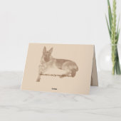 おもしろい気のあるそぶりをした&ドイツのバレンタイン・デイ・カード シーズンカード (裏面)