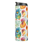 おもしろい水お洒落色スタイル鶏 タンブラー (回転右)