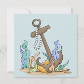 おもしろい水テーマの誕生日のパーティの招待状 招待状 (裏面)