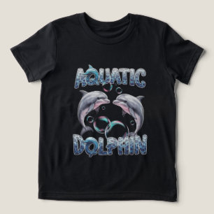 おもしろい水中競技ドルフィン トライブレンドTシャツ