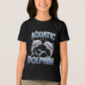 おもしろい水中競技ドルフィン トライブレンドＴシャツ (正面)