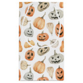 おもしろい水彩かぼちゃ模様 スモールペーパーバッグ (裏面)