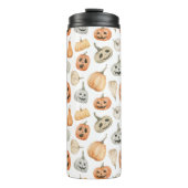 おもしろい水彩かぼちゃ模様 タンブラー (正面)