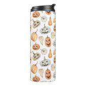 おもしろい水彩かぼちゃ模様 タンブラー (回転左)