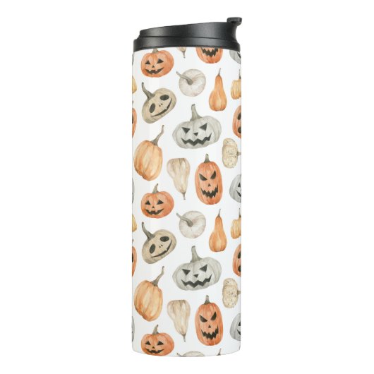 おもしろい水彩かぼちゃ模様 タンブラー (回転左)