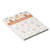 おもしろい水彩かぼちゃ模様 ノートパッド (アングル)