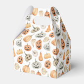 おもしろい水彩かぼちゃ模様 フェイバーボックス (裏面サイド)