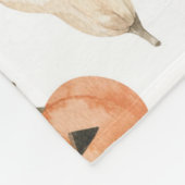 おもしろい水彩かぼちゃ模様 フリースブランケット (角)