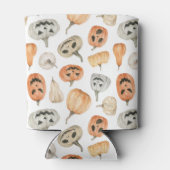 おもしろい水彩かぼちゃ模様 缶クーラー (裏面)