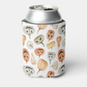 おもしろい水彩かぼちゃ模様 缶クーラー (缶裏面)