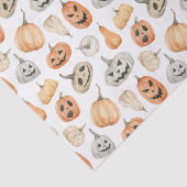 おもしろい水彩かぼちゃ模様 薄葉紙 (詳細)