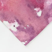 おもしろい水彩ピンクのフラミンゴのギフトオーバー フリースブランケット (角)