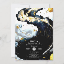 おもしろい水彩宇宙誕生日