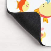 おもしろい水槽の漫画マウスパッド マウスパッド (コーナー)