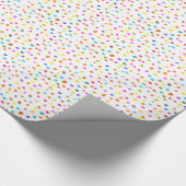 おもしろい水玉模様レインボーホウォーターカラーアート ラッピングペーパー (角)