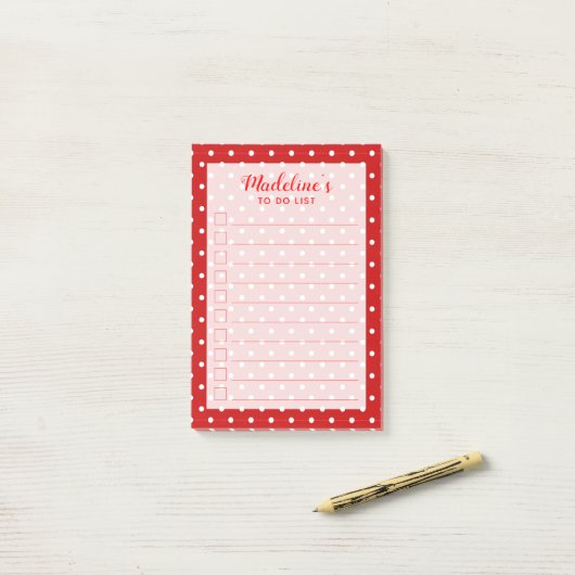 おもしろい水玉模様 |タパーソナライズされたスク一覧 ポストイット (デスク上)